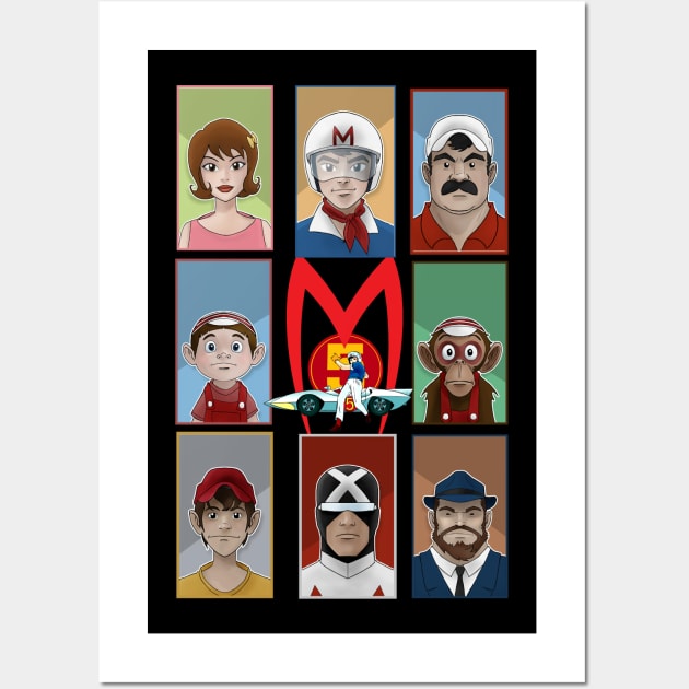 Speed Racer team Wall Art by donatkotak